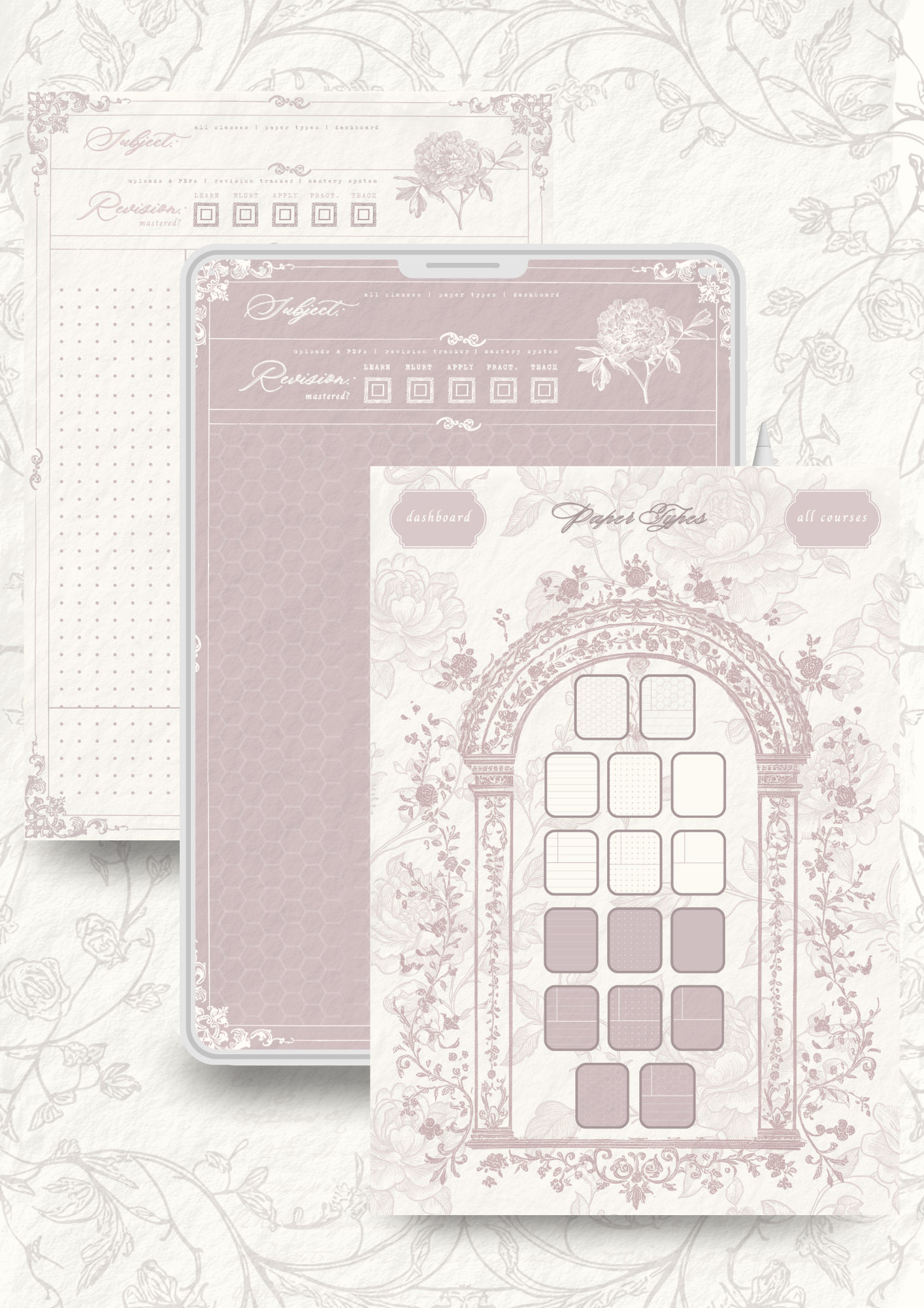 The Blooming Notes' "He Who Dwells in The Garden" Digital Notebook (Tablet-Friendly + Printable)