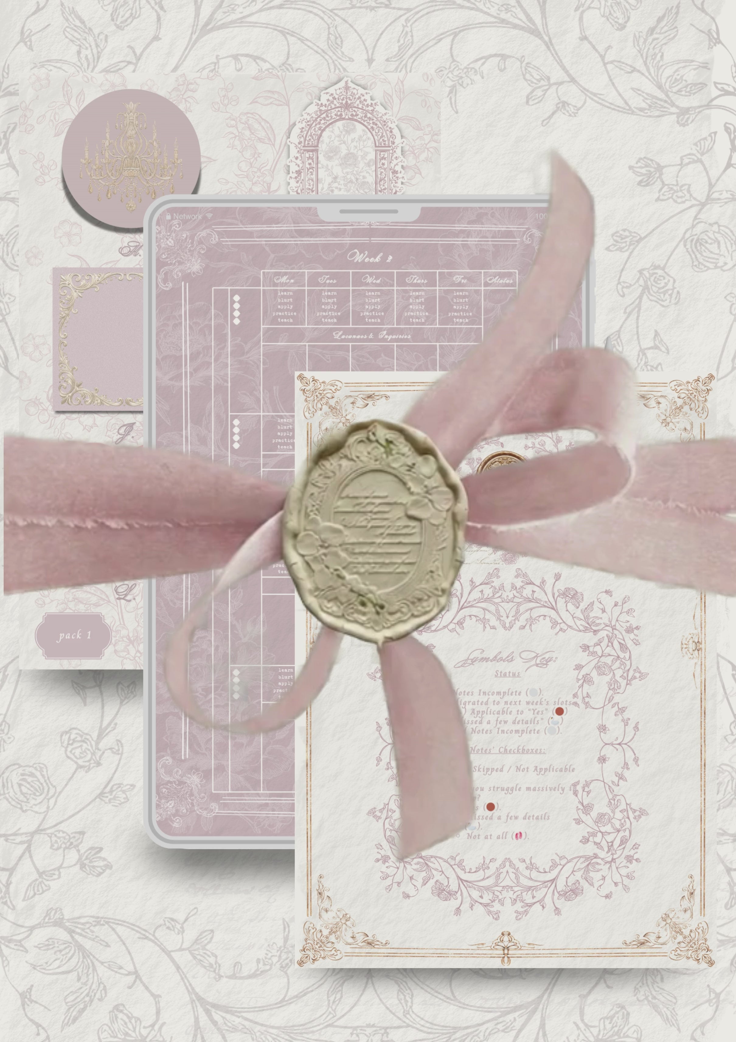 The Blooming Notes' "He Who Dwells in The Garden" Digital Notebook (Tablet-Friendly + Printable)